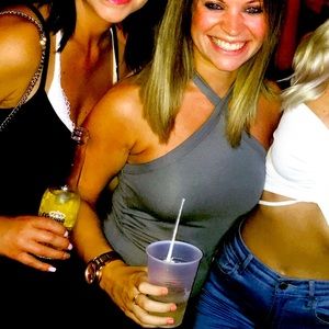 Gray Tie Around Neck Top